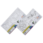 Printed Paint Canvas Set Size 34 x 14cm